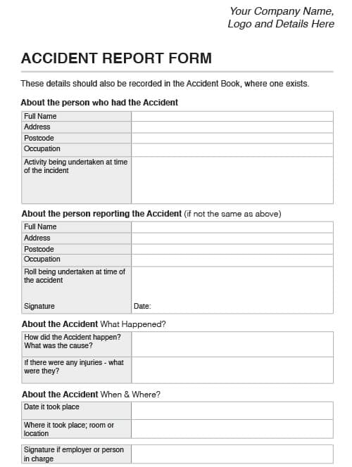 A4 NCR Accident Book 1 Thumbnail