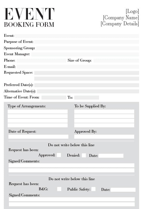 A4 NCR Booking Forms 2