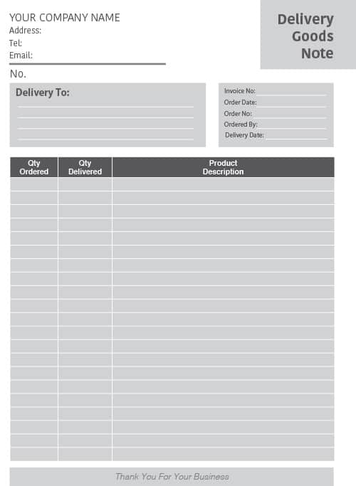 A4 NCR Delivery Goods Note 1